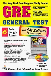 GRE General Test with CDROM REA Testware 9780878911073 Books