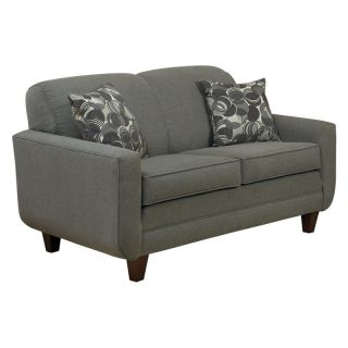 Charles Schneider Webber Gray Fabric Loveseat with Accent Pillows   Loveseats