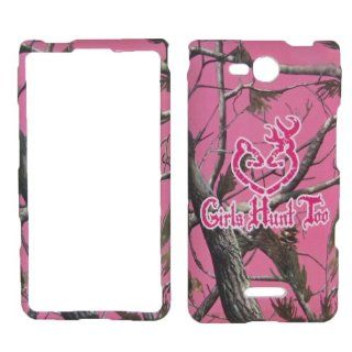 Pink Girls HUNTER Camo Real tree FACEPLATE PROTECTOR HARD RUBBERIZED CASE FOR LG OPTIMUS EXCEED VS840PP / LUCID 4G VS840 VERIZON PREPAID SNAP ON Cell Phones & Accessories