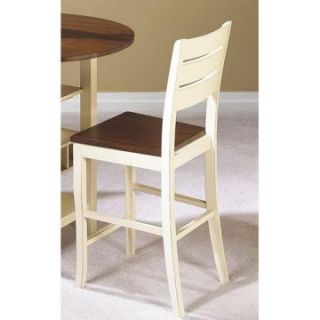 Sunset Trading Cascade 24 in. Cream & Espresso Counter Stool   Dining Chairs