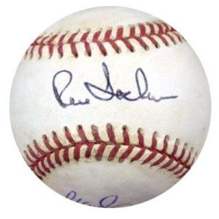 Marcel Lachemann Autographed Baseball   Rene & NL #L10755   PSA/DNA Certified   Autographed Baseballs Sports Collectibles