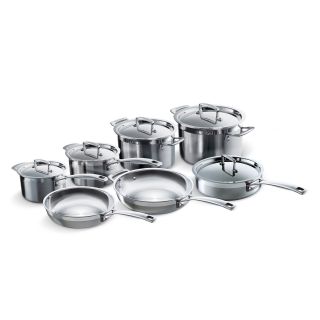 Le Creuset 12 Piece Stainless Steel Cookware Set   Cookware Sets