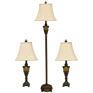 Style Craft MC2309 DM 2 Table Lamps & 1 Floor Lamp   Table Lamps