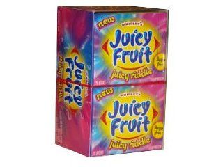 Wrigley's Juicy Fruit Juicy Riddle Gum, 15 stick Slim Packs (Pack of 10)  Chewing Gum  Grocery & Gourmet Food