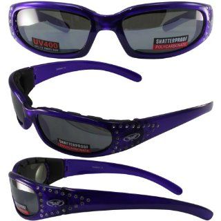 Global Vision Marilyn 3 Glasses (Purple Frame/Flash Mirror Lens) Automotive