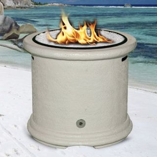 California Outdoor Concepts Island Chat Height Fire Pit   Adobe   Fire Pits