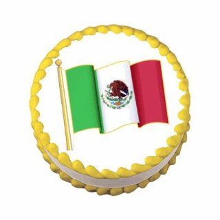Mexican Flag ~ Edible Image Cake / Cupcake Topper  Decorative Cake Toppers  