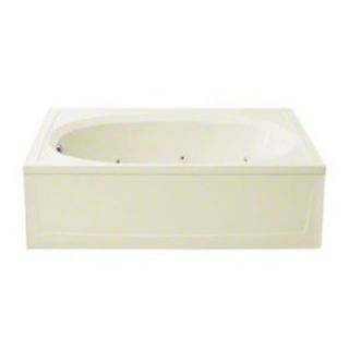 Sterling Tranquility® 76050101 High Gloss 60 in. x 42 in. Whirlpool Bathtub with Apron and Drain End Pump   Bathtubs