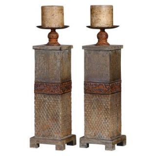 Uttermost Reece Candleholders   Set of 2   Candle Holders
