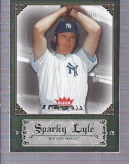 2006 Greats of the Game #84 Sparky Lyle New York Yankees Sports Collectibles