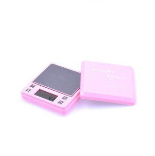 BestDealUSA Pocket 0.1g/500g Digital Weight Jewelry Diamond Gram Scale Pink Digital Kitchen Scales Kitchen & Dining