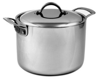 Culinary Institute of America 7 Ply Clad Copper 8 qt. Stock Pot with Lid   Stock Pots