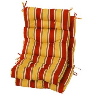 Greendale Home Fashions Outdoor High Back Chair Cushions Set of 2   Outdoor Cushions