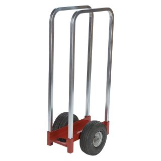 Raymond Products Heavy Duty Caddy 6.13W x 20L in. Channel with 2 Removable Uprights and Airless Wheels   Carts