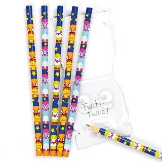 3 Assorted Design Little Owls Cute Pencils for Kids Drawing   Pack of 6 Toys & Games