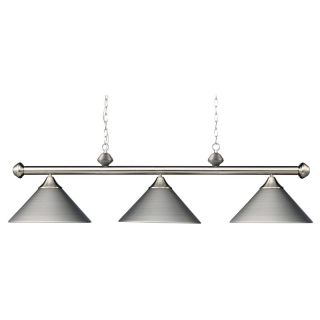 Casual Traditions 3 Light Billiard/Island Light with Metal Shades   Ceiling Lighting