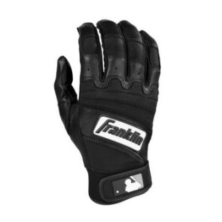 Franklin The Natural II Series Adult Batting Gloves   Black/Black   Players Equipment