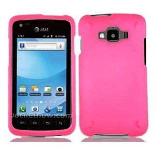 Samsung Sgh i847 Rugby Smart Rubberized Snap on Cover, Pink Cell Phones & Accessories