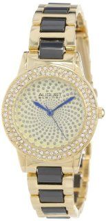 August Steiner Women's AS8052YG Crystal Glitz Ceramic Link Bracelet Watch August Steiner Watches