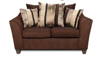 Lizzy Loveseat Romance Brown by Chelsea Furniture   Love Seats