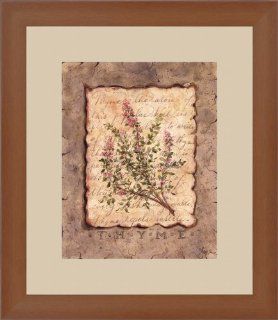 Vintage Herbs   Thyme by Constance Lael Framed Art, Size 13.875 X 15.875   Prints
