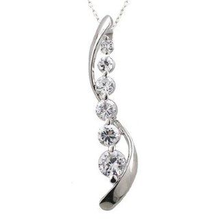 Sterling Silver Journey Diamond Pendant Pendant Necklaces Jewelry