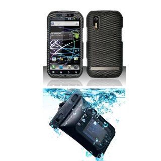Motorola Photon 4G MB855 Electrify Rubberized Design Case Cover Protector   Carbon Fiber (free ESD Shield Bag, Ship in Carton Box) Cell Phones & Accessories