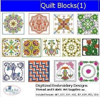 Digitized Embroidery Designs   Quilt Blocks(1)   CD