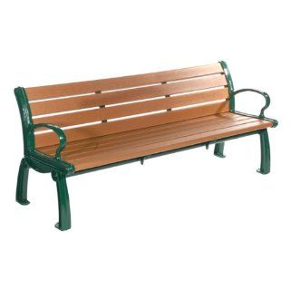 Heritage Recycled Plastic Outdoor Bench (8' L)  Patio, Lawn & Garden