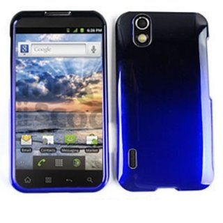 For Lg Marquee / Ignite Ls 855 Black Blue 2 Tone Case Accessories Cell Phones & Accessories