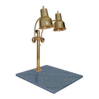 Hanson Brass DLM/GB/BR Dual Lamp 18" x 20" Brass Carving Station with Natural Granite Base   Home And Garden Products