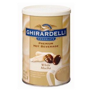 Ghirardelli Chocolate White Mocha Hot Chocolate, 19 oz.  Hot Cocoa Mixes  Grocery & Gourmet Food