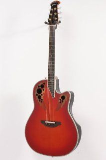 Ovation Custom Elite C2078 AX Deep Contour Acoustic Electric Guitar Red Tear Drop 886830876844 Musical Instruments