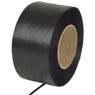 PAC Strapping 48M.27.3190 1/2" Machine Grade Black Polypropylene Strapping, 12, 900' length Pallet Strappers