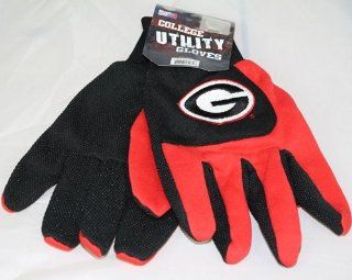 Georgia Bulldogs NCAA Colorblock Red Finger Work Gloves Sports & Outdoors