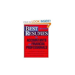 Best Resumes for Accountants and Financial Professionals Kim Marino 9780471595427 Books