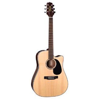 Takamine G Series EG530SC Dreadnought Acoustic Electric Guitar, Natural Musical Instruments