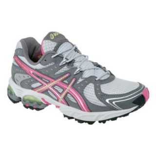 ASICS Women's GEL Trail Sensor 3 WR Size 8.5, Width B, Color Grey/Pink Shoes