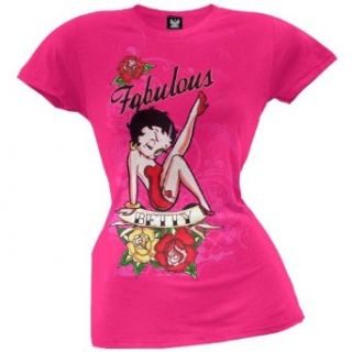 Betty Boop   Womens Fabulous T shirt   Medium Pink Clothing