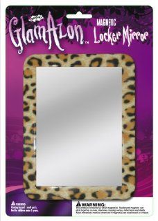 Inkology Gl Magnetic Locker Mirror, 10 X 7 Inches, Single Mirror, Animal Print May Vary (861 3)  Hanging Wall Files 