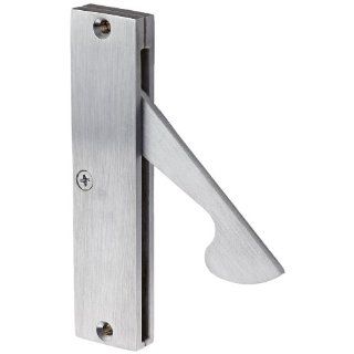 Rockwood 885.26D Brass Concealed Edge Pull, 1" Width x 4 1/4" Height, Satin Chrome Plated Finish Hardware Handles And Pulls