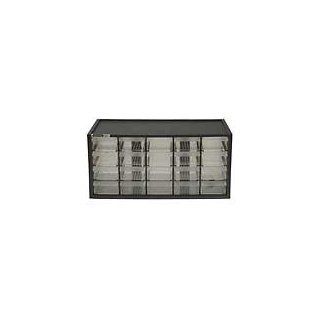 CABINET, COMPONENT, 20 DRAWER, BLACK, 20 CLEAR DRAWERS/DIVIDERS, WALL Electronic Components