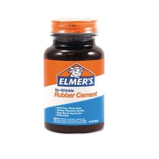 Elmers No wrinkle 4 ounce Rubber Cement