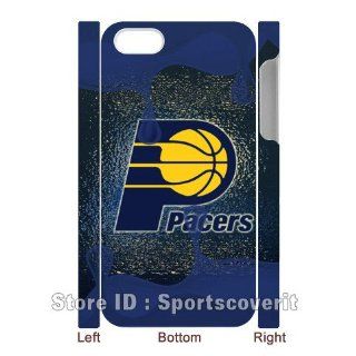 NBA Indiana Pacers Logo Theme Back Case for 3D iPhone 4/4S by Sportscoverit Cell Phones & Accessories