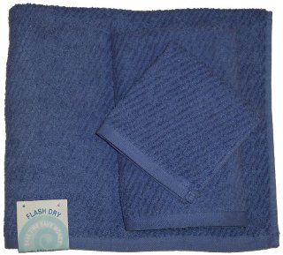 Revere Mills Flash Dry 3 Piece 30 Inch Towel Sets, Wedgewood Blue  