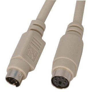 10 Foot Long PS 2 6 Pin Miniature Din Male To Female Cable Extension