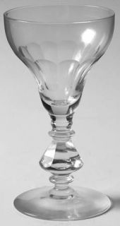 Bryce Puritan Wine Glass   Stem 894, Panel Cut, Multisided Stem