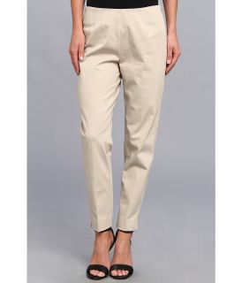 Christin Michaels Carren Cropped Side Zip Pant Womens Casual Pants (Beige)