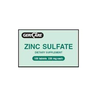 4406096  Zinc Sulfate 100 Tablets 220mg Dietary Supplement  865 01