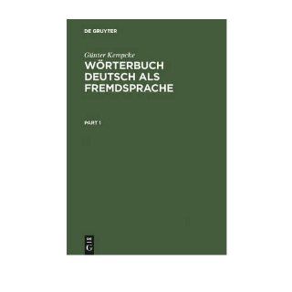 Wortebuch Deutsch als Fremdsprache (Hardback)(German)   Common By (author) G?nter Kempcke 0884950639851 Books
